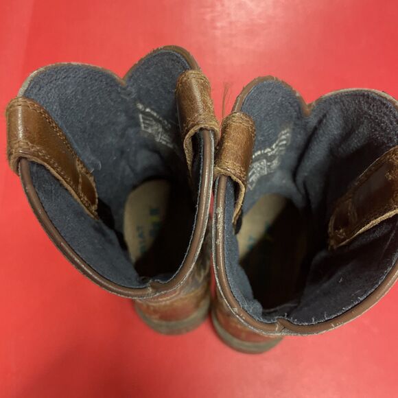 Ariat Cowboy Boots Toddler Size 8 Leather Blue - Picture 3 of 8